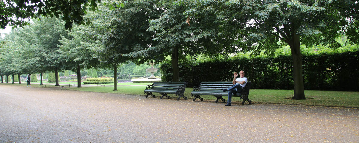 Werner Bulwahn im Park